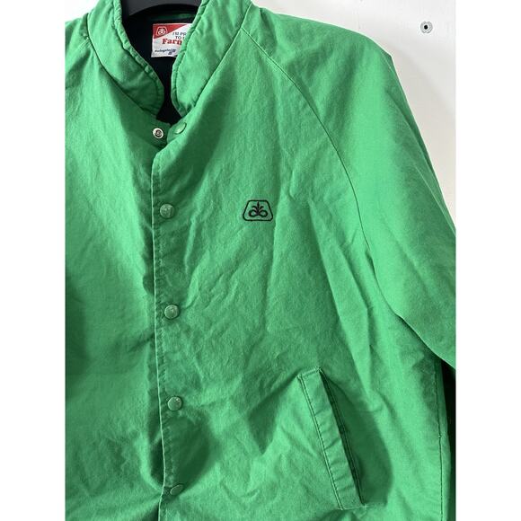 Pioneer Seed Corn "Proud to be a Farmer" Green Snap Jacket USA Swingster Large - Picture 2 of 7